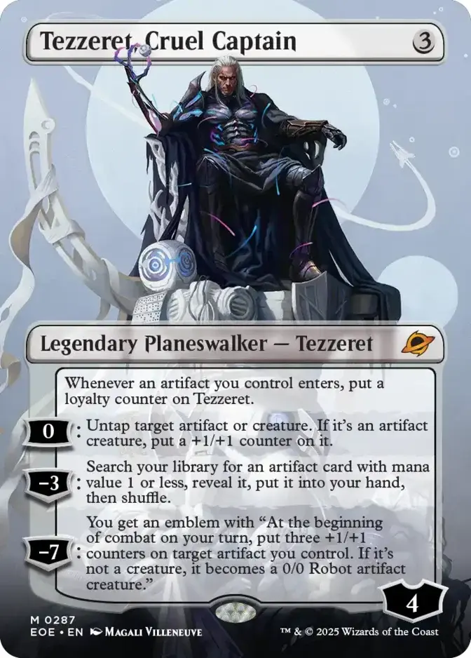 Tezzeret, Cruel Captain <borderless - triumph> [EOE]
