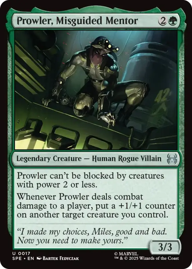 Prowler, Misguided Mentor [SPE]