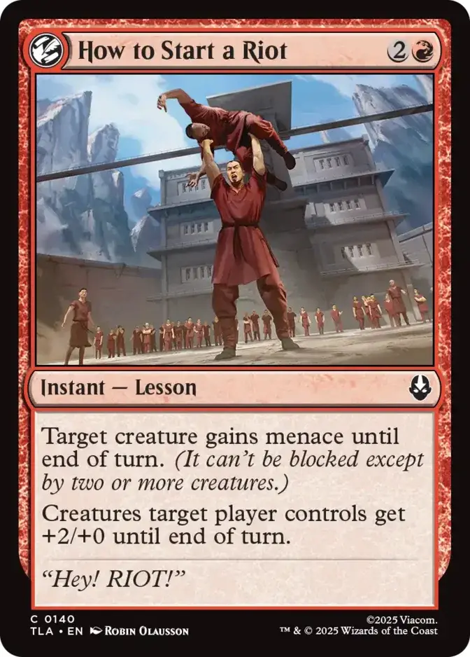 How to Start a Riot [TLA]