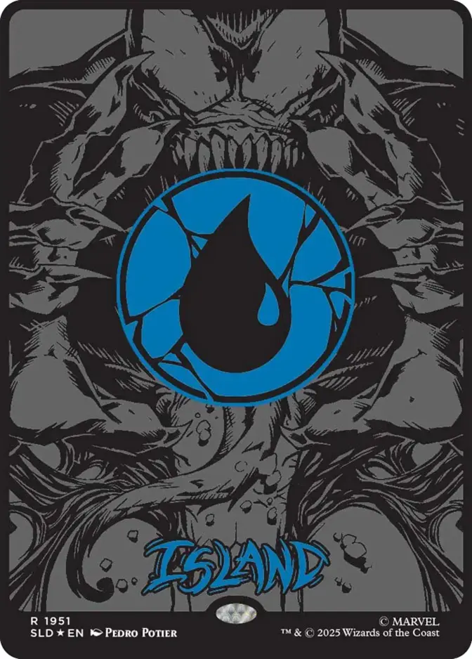 Island <Spider-Man: Mana Symbiote - Raised Foil> [SLD] (F)