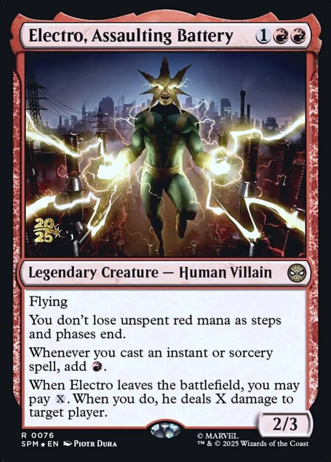 Electro, Assaulting Battery <prerelease> [SPM] (F)