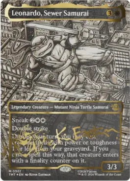 MTG Leonardo, Sewer Samurai 箔押しヘッドライナー card_image.webp