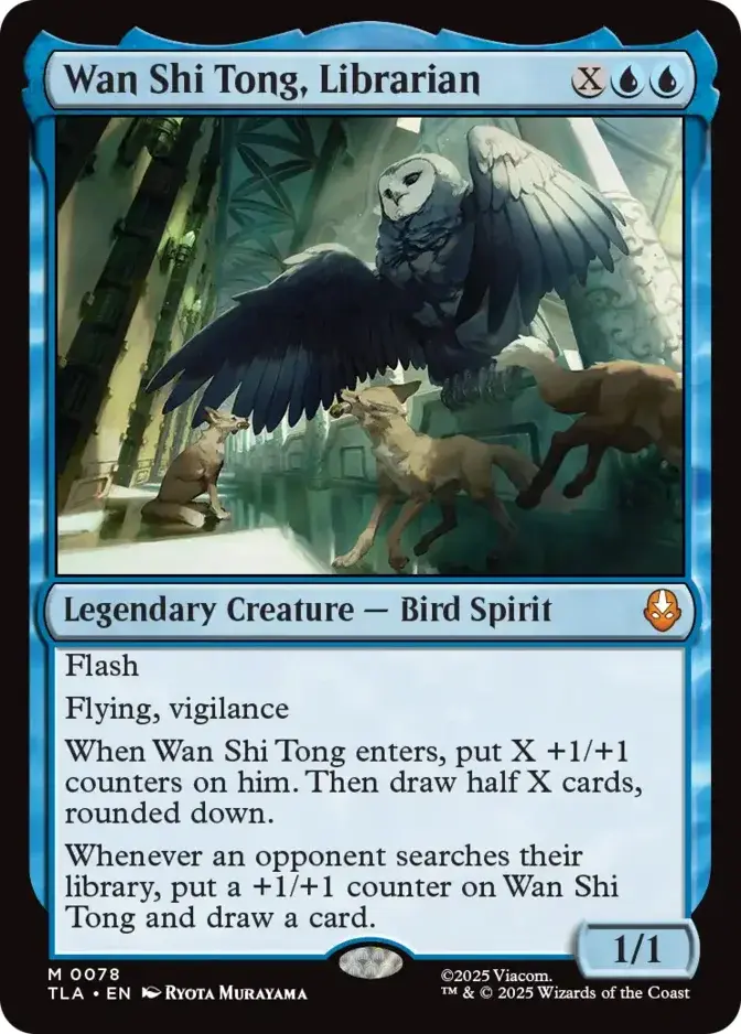 MTG アバター　TLA 司書、ワン・シー・トン　ボーダーレス　Foil Wan Shi Tong, Librarian (Borderless) Avatar: The Last Airbender