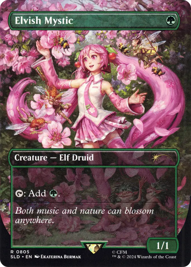Elvish Mystic <Miku Bonus Card> [SLD]