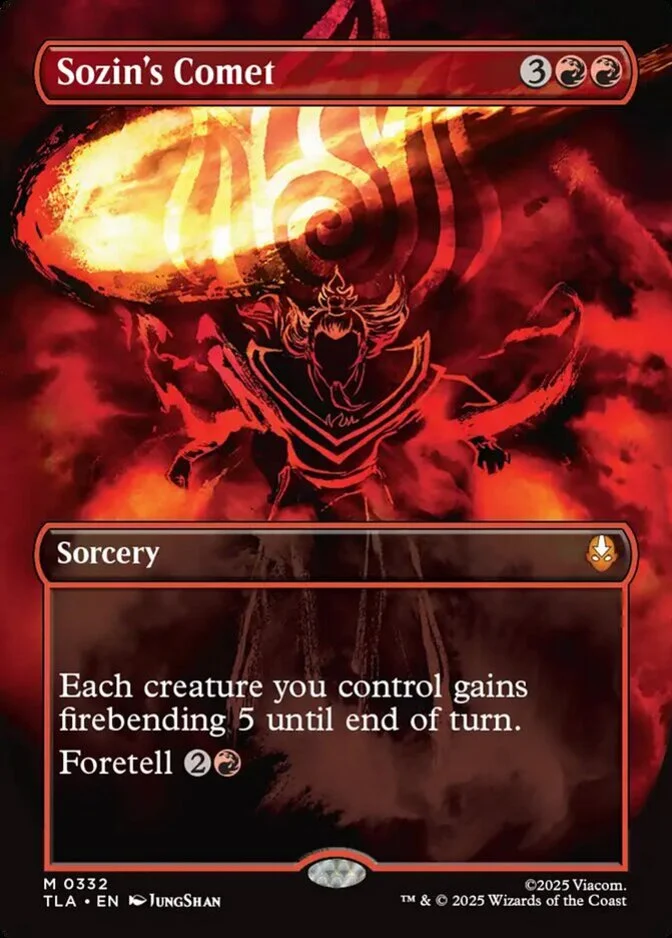 Sozin's Comet <borderless - battle pose> [TLA]