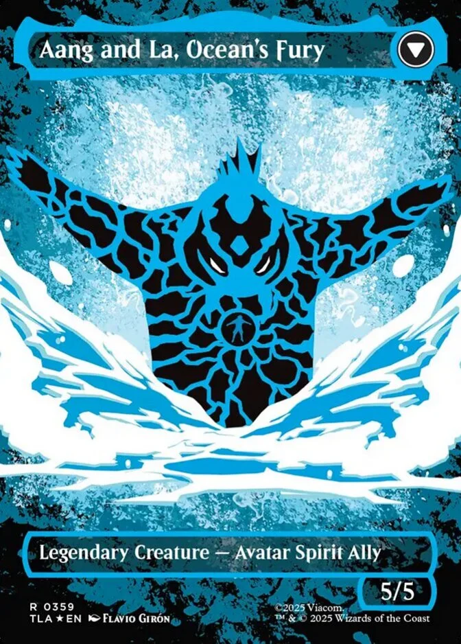 Aang and La, Ocean's Fury <borderless - neon ink> [TLA] (F)