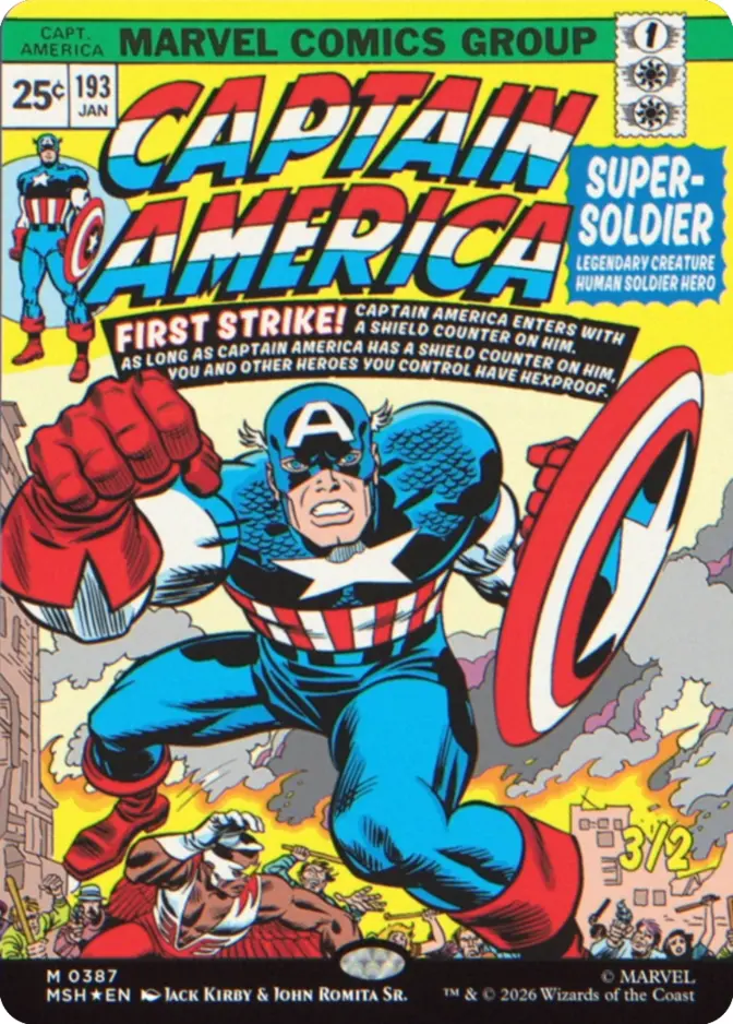 Captain America, Super-Soldier <borderless cover> [MSH]