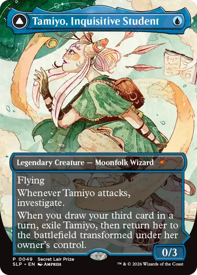 知りたがりの学徒、タミヨウ　プロツアープロモ Tamiyo, Inquisitive Student, Secret Lair Promos (SLP) Price History