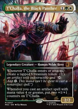 T'Challa, the Black Panther, Marvel Super Heroes Commander (MSC) Price
