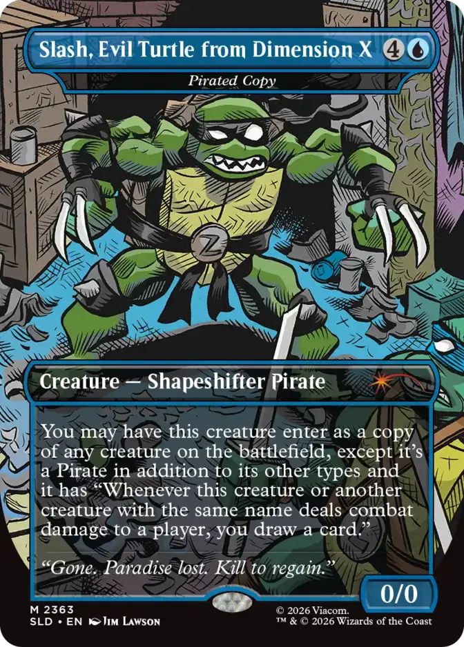 Pirated Copy <Slash, Evil Turtle from Dimension X - Turtles: The Mighty Mutanimals> [SLD]