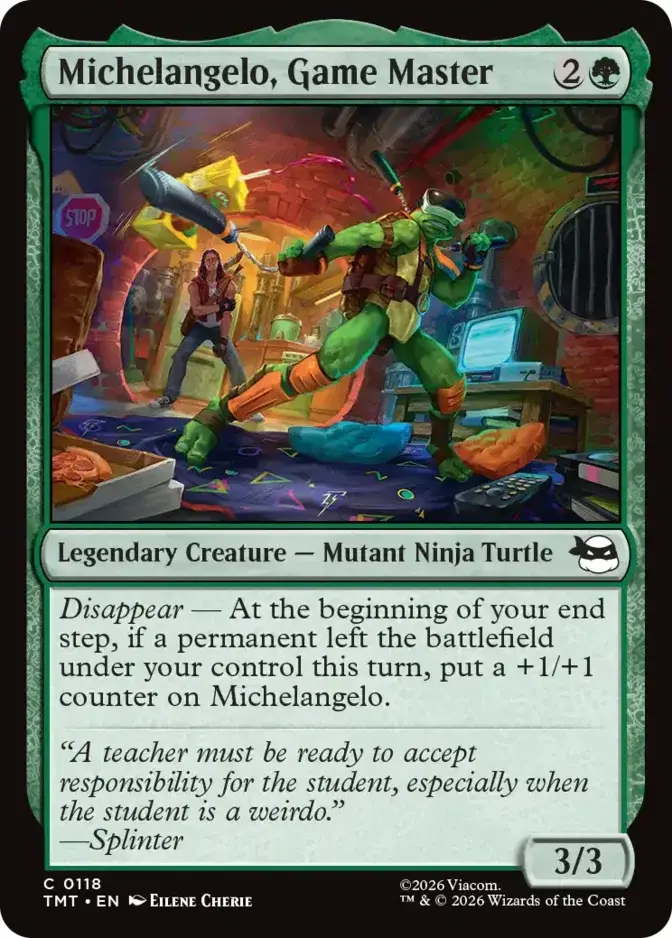 Michelangelo, Game Master [TMT]