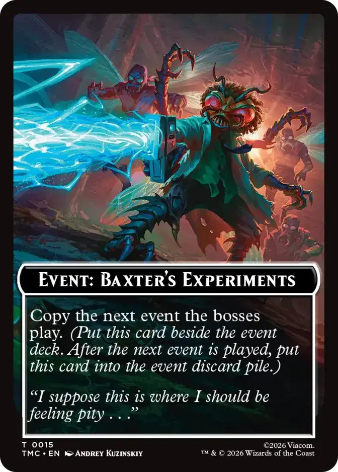 Event: Baxter's Experiments [TMC]