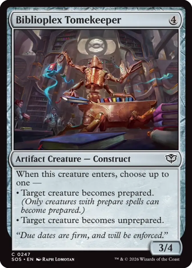 Biblioplex Tomekeeper <019d44f6-bcd2-7529-b25f-6a43af1ea801> [SOS]