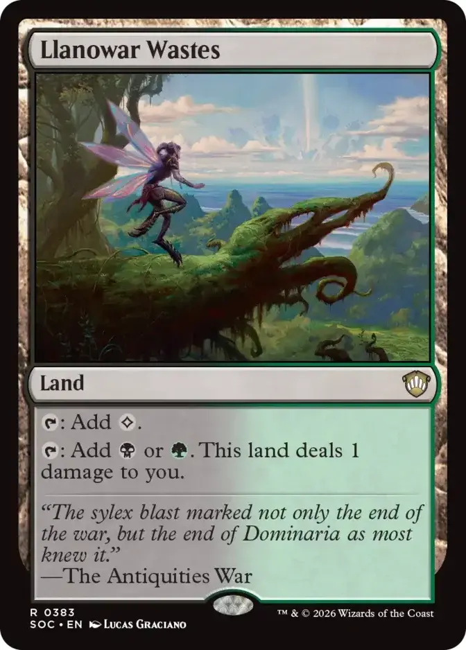 Llanowar Wastes <019d4a1a-bd9a-7bd9-b373-45da75a668ba> [SOC]
