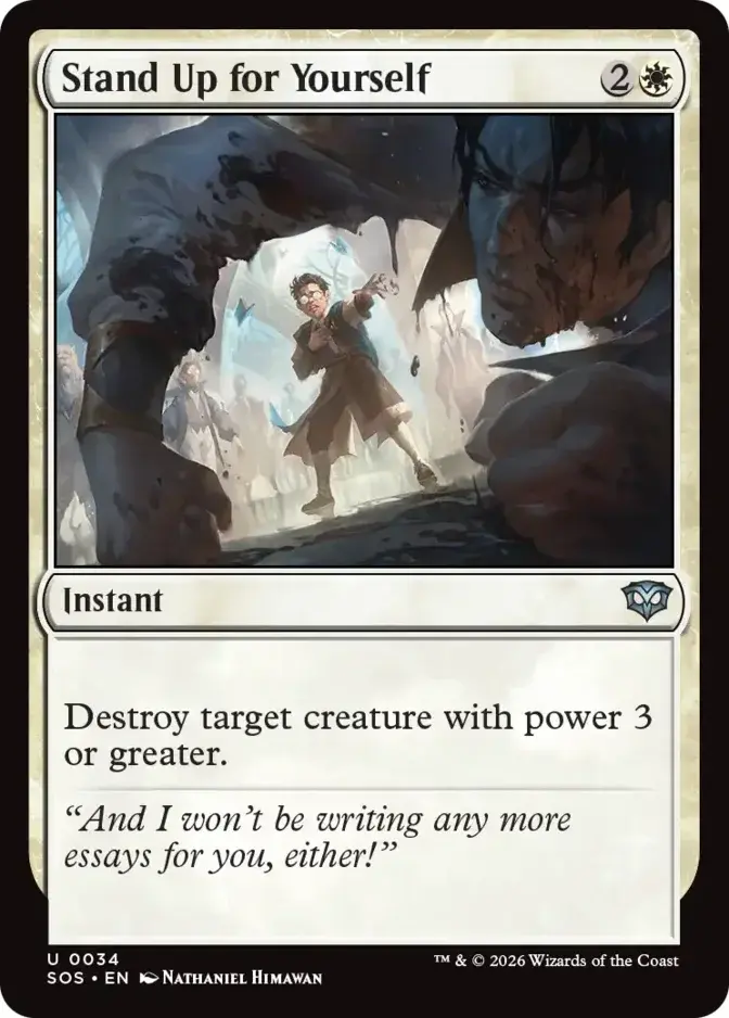 Stand Up for Yourself <019d68aa-e3b3-72ac-95ab-76bdf2680cc6> [SOS]