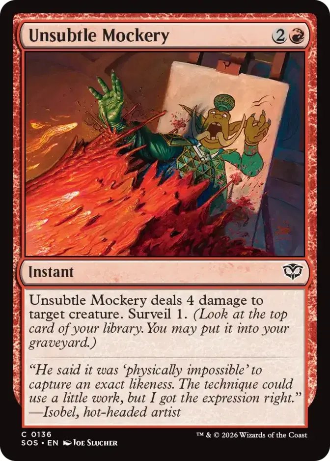 Unsubtle Mockery <019d77ec-9311-7aab-87ae-45acca61619a> [SOS]