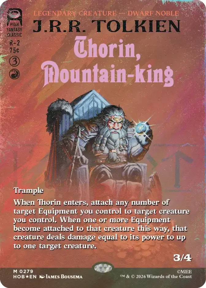 Thorin, Mountain-king, The Hobbit (HOB) Price History