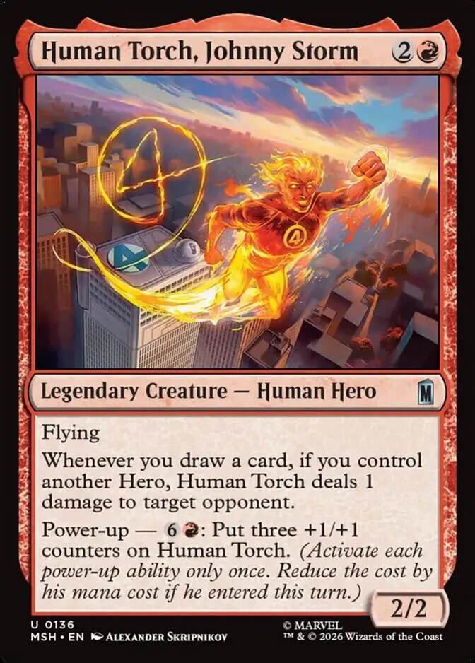 mtg storm card marvel Magic the Gathering Secret Lair x Marvel's vigilance Ceaseless Tempest Whenever Storm deals combat damage to a player Storm of Saruman #72 Prices