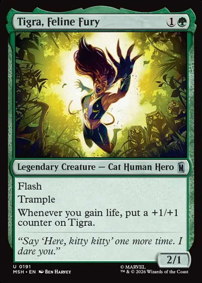 fury mtg card Cyclops of Eternal [Journey into Nyx] Whenever you attack Tigra, Feline Fury, Marvel Super