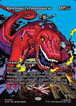 Ravenous Tyrannosaurus, Marvel Bonus Sheet (MAR) Price History