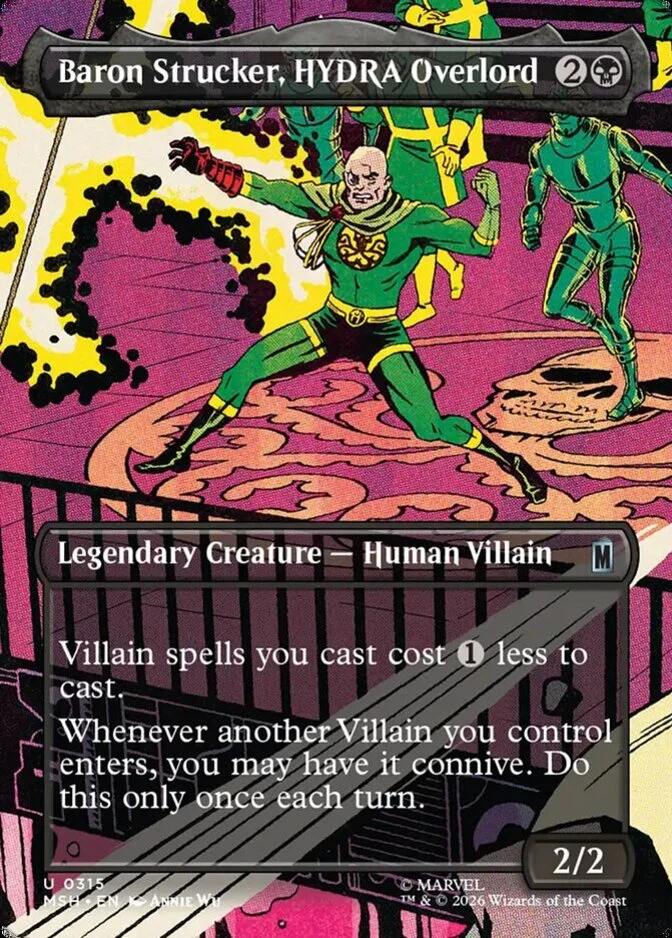 overlord mtg cards Baron Strucker, HYDRA Overlord, Marvel Super Heroes (MSH) Price remove a time counter from it.) Flying Whenever Overlord of the Floodpits enters or attacks Overlord of the Boilerbilges |
