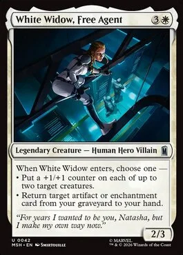 White Widow, Free Agent