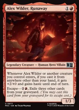 Alex Wilder, Runaway