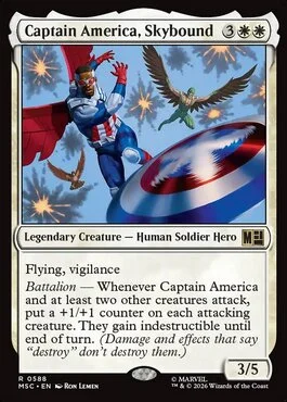 Captain America, Skybound, Marvel Super Heroes Commander (MSC) Price