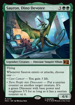 Sauron, Dino Devotee