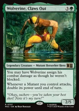 mtg wolverine best there is commander deck EDH Deck Wolverine, 100 Magic Cards Custom Deck Marvel Gruul Combat and heal all damage on him.) Wolverine is the BEST There