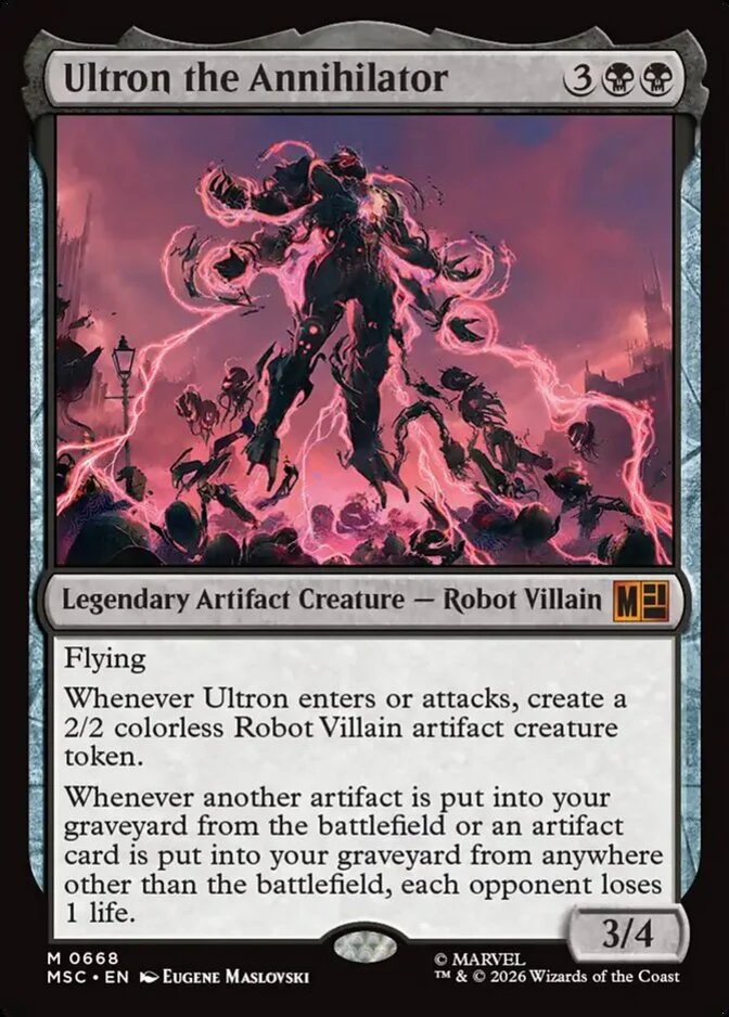 Ultron the Annihilator, Marvel Super Heroes Commander (MSC) Price