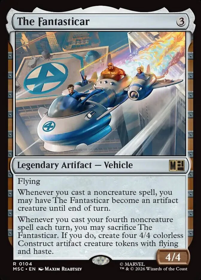 The Fantasticar, Marvel Super Heroes Commander (MSC) Price History