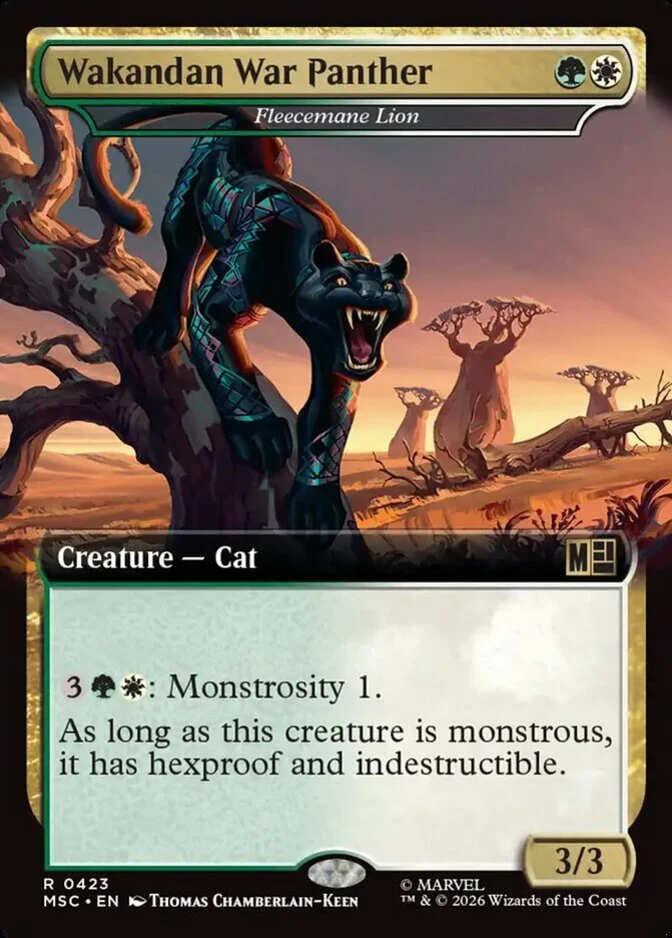 black panther mtg card MTG Commander Deck EDH Deck Black Panther, Wakandan King 100 Magic Cards  Custom Deck Marvel Counters