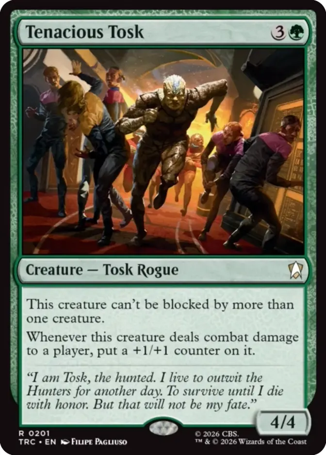 star trek mtg cards Tenacious Tosk, Commander (TRC) Price History MTG Star Trek Spoilers Started
