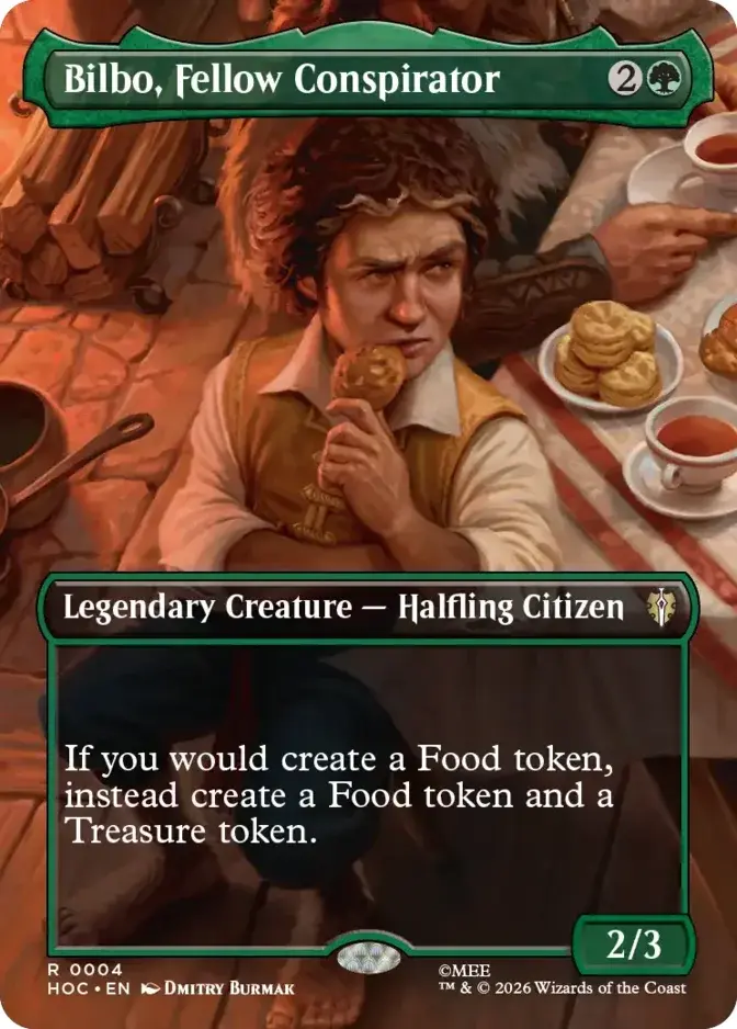 bilbo card mtg MTGNexus and I like less than half of you half as well as you deserve.uncommonLegendary Creature  Halfling RogueFrom the Magic HOB] Bilbo, Thief in the