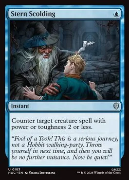 Stern Scolding