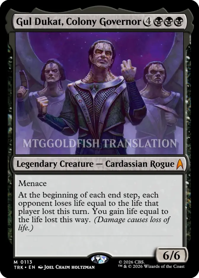 Gul Dukat, Colony Governor <01a18901-376b-756d-b4a4-d218ace6debd> [TRK]